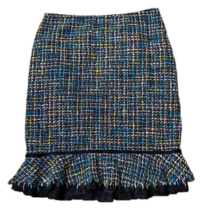 🌷Morina🌷  Vintage Multicoloured Black Lace Trim Skirt